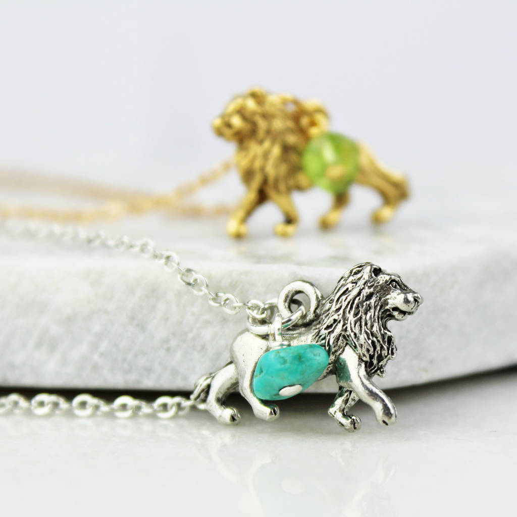 Lion Charm Necklace By Jamie London