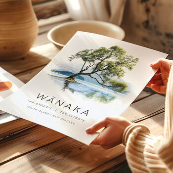 Wanaka New Zealand Travel Poster, 3 of 7