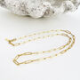 Sterling Silver Or 18ct Gold Plated Paperclip Chain, thumbnail 3 of 7