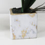Marble Potted Artificial Orchid Two Sizes, thumbnail 3 of 5
