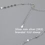 Choker Sequin And Link Chain In Sterling Silver, thumbnail 4 of 11