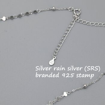 Choker Sequin And Link Chain In Sterling Silver, 4 of 11
