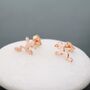 Frog Stud Earrings In Sterling Silver, thumbnail 7 of 12