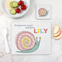 Personalised Kid's Snail Placemat Set, thumbnail 3 of 5