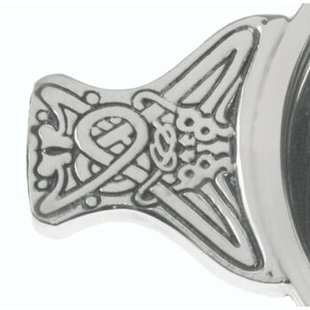 Pewter Quaich With Thistle Design, 3 of 8