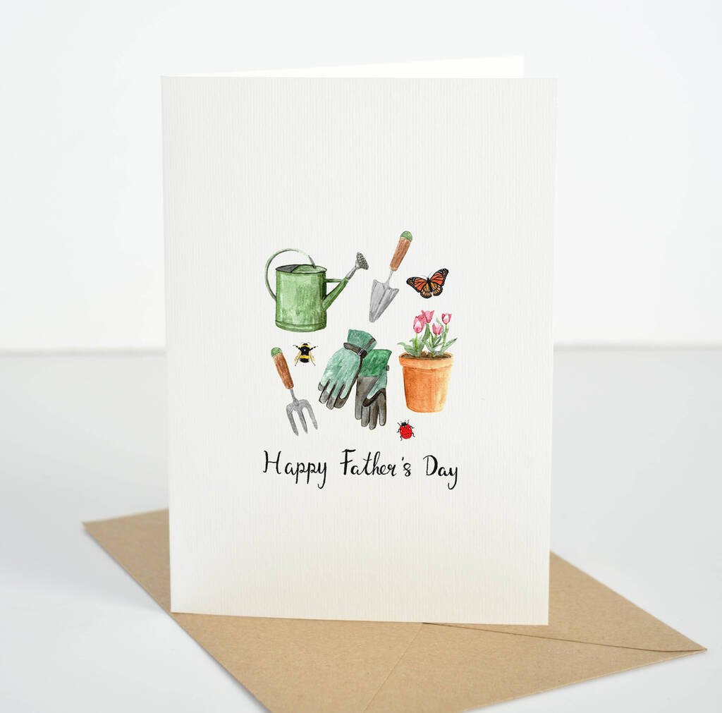 Gardening Fathers Day Card By High Tide Illustrations