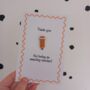 Teacher Thank You Card With Pencil Pin Badge, thumbnail 1 of 2