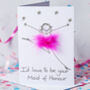 Personalised 3D I'd Love To Be Your Bridesmaid Card, thumbnail 5 of 5