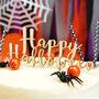 Happy Halloween Wooden Cake Topper, thumbnail 1 of 2