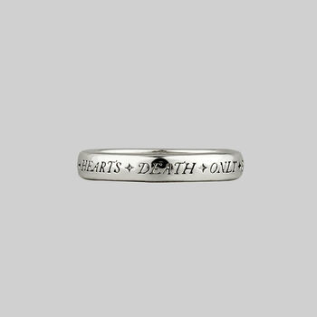 Engraved United Hearts Posie Ring, 2 of 5