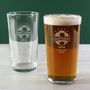 Name And Year Football Pint Glass, thumbnail 1 of 9
