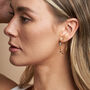 Multi Gemstone Hoop Earrings, thumbnail 1 of 3