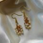 Gold And Silver Plated Small Pearl Dainty Drop Earrings, thumbnail 4 of 6