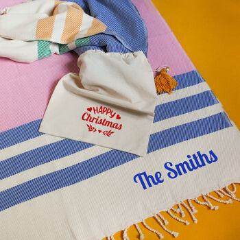 Personalised 100% Cotton Throws, Larger Towels, 2 of 12