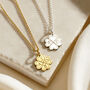 Personalised Four Leaf Clover Charm Necklace, thumbnail 1 of 7