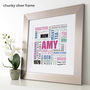 Personalised Birthday Square Typographic Word Art, thumbnail 11 of 12