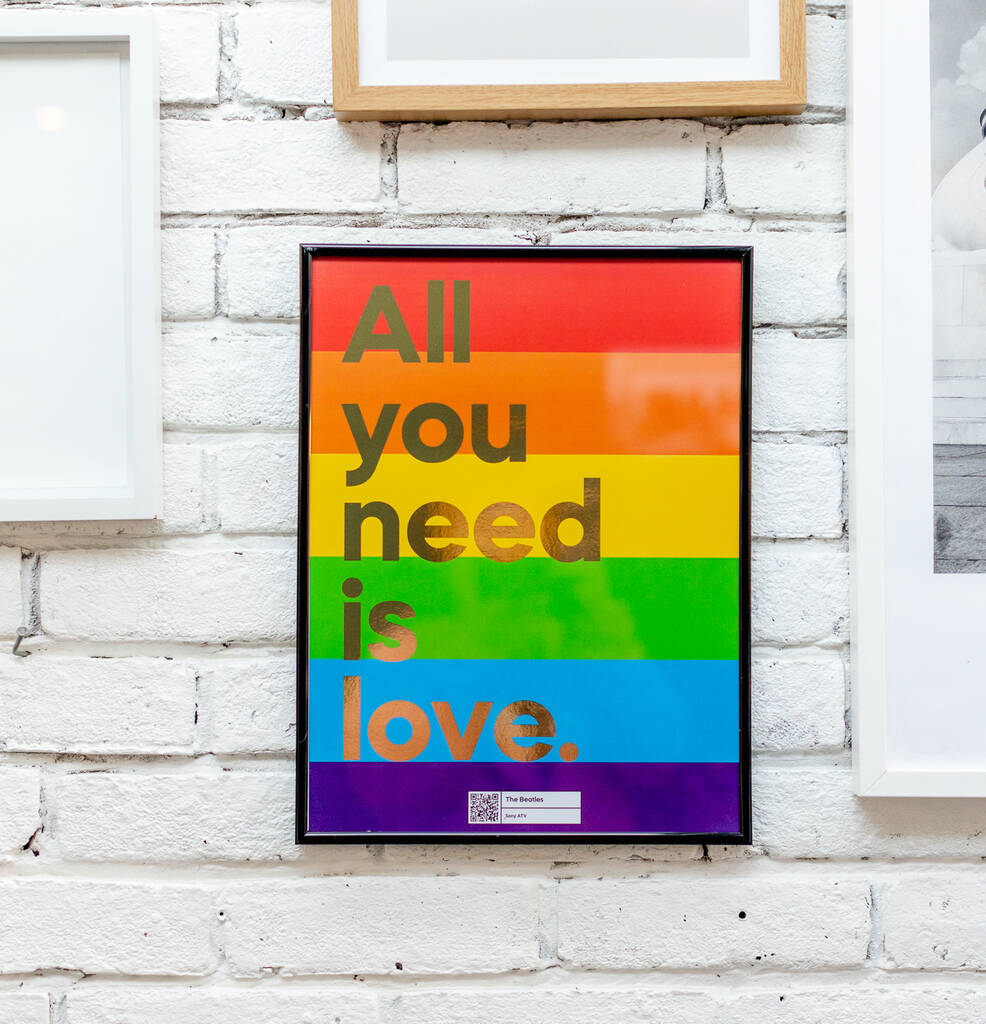 Music Print That Plays 'All You Need Is Love', 1 of 5