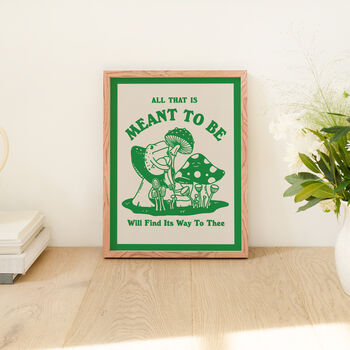 'All Thats Meant To Be' Frog Print Ouline Only, 7 of 10
