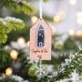 New Home Personalised Silver Charm Decoration, thumbnail 1 of 2