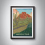 Arizona National Scenic Trail USA Travel Poster Print, thumbnail 1 of 8