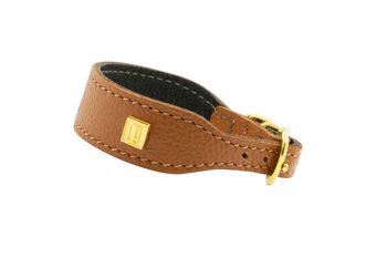 Handmade Flat And Wider Soft Leather Collar, 7 of 12