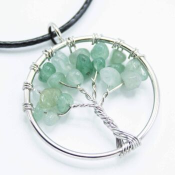 Tree Of Life Gemstone Pendant Necklace Personalised, 8 of 12