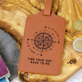Personalised Special Location Coordinates Luggage Tag, 2 of 6