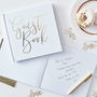 Gold Foiled Wedding Guestbook, thumbnail 1 of 3