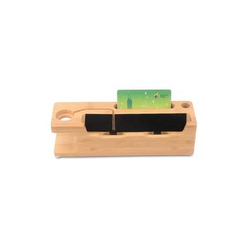 Two In One Bamboo Multifunction Charger Stand Dock, 4 of 10