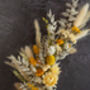 Dried Flower Hoop In Yellow Shades, thumbnail 2 of 2