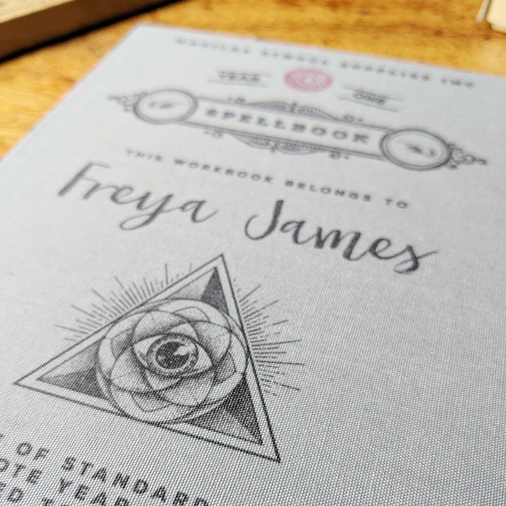 Personalised Spell Notebook By Lou Brown Designs