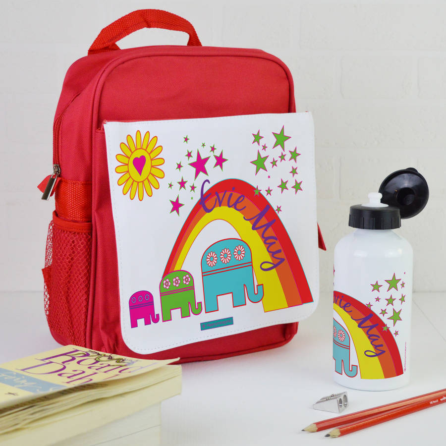 personalised elephants backpack by meenymineymo