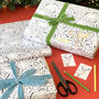 Colouring In Christmas Animals Wrapping Paper, thumbnail 8 of 12