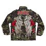 Sequin Wings And Roses Personalised Kids Camo Jacket, thumbnail 9 of 11