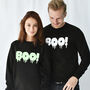 'Boo!' Halloween Unisex Sweatshirt Jumper, thumbnail 3 of 7