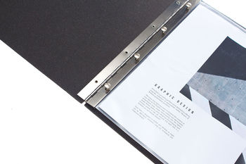Leather Personalised Post Portfolio Folder Album A4/A3, 4 of 7