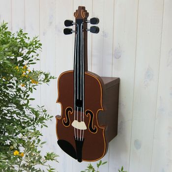 Personalised Fiddle/Violin Bird Box, 4 of 6