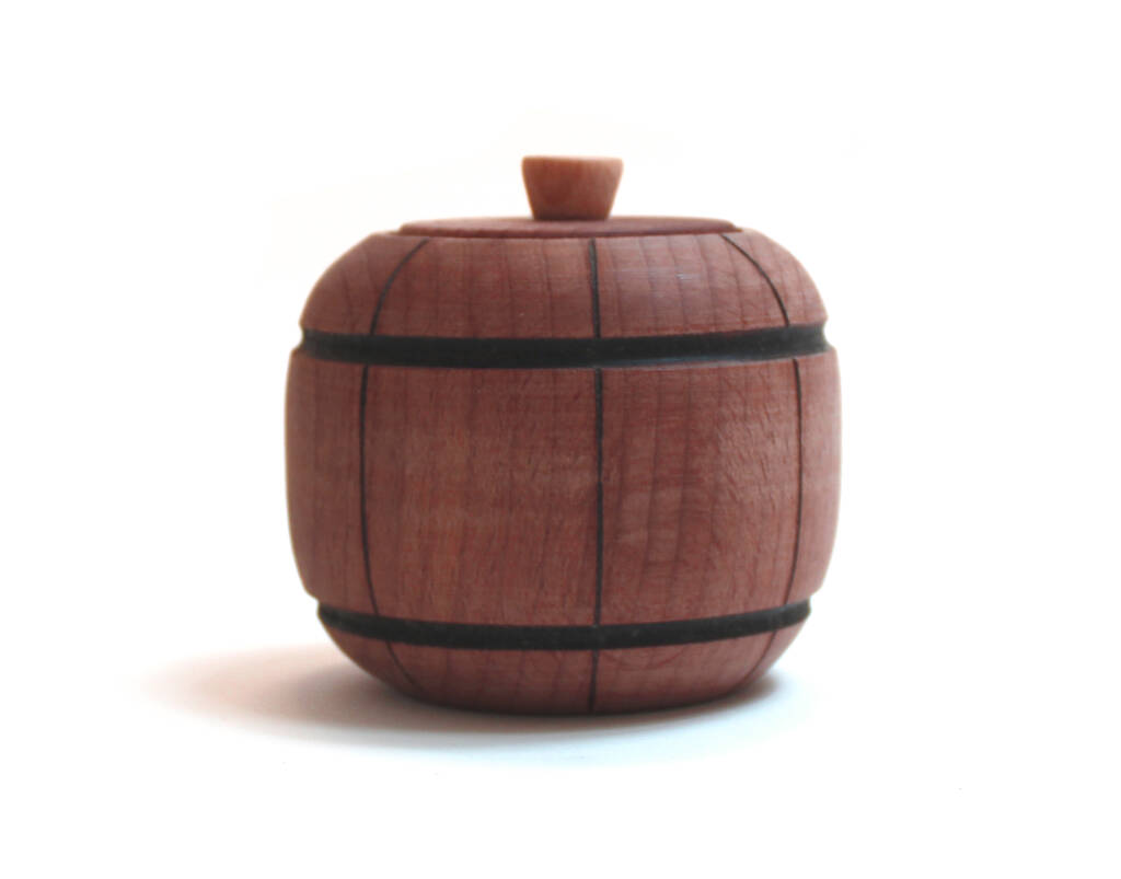 Vintage Style Small Wooden Barrel By Prestige Wicker