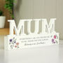 Mum Gift For Mothers Day Personalised Wooden Ornament, thumbnail 2 of 7