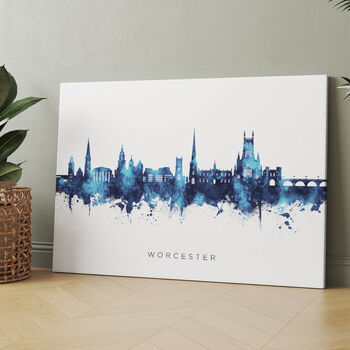 Worcester Skyline Cityscape Art Print, 7 of 12