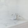Large Statement Sterling Silver Teardrop Moonstone Ring, thumbnail 2 of 5