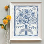 Personalised Family And Pets Tree Framed Print, thumbnail 4 of 4