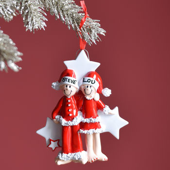 Personalised Mr And Mrs Claus Christmas Decoration, 2 of 3