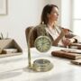 Personalised 50th Birthday Rotating Balance Desk Clock For Dad – Father's Day Gift, thumbnail 6 of 12