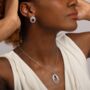Amethyst 925 Sterling Silver Statement Necklace, thumbnail 1 of 3