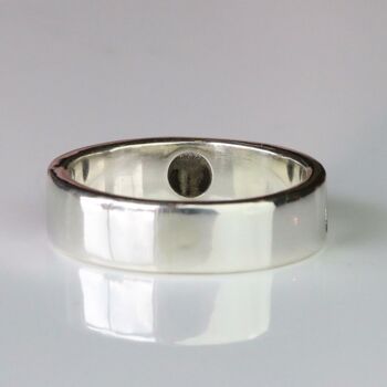 Silver Memorial Ashes Ring, 5 of 8