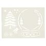 Christmas Snow Globe Stencil For Kids Crafts, thumbnail 1 of 3