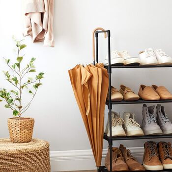 Multi Tier Stackable Shoe Storage Organiser Rack, 7 of 9