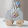 Personalised Wooden Elephant Wire And Bead Toy, thumbnail 1 of 4