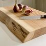 Large Live Edge James Martin Oak Chopping Board, thumbnail 3 of 9